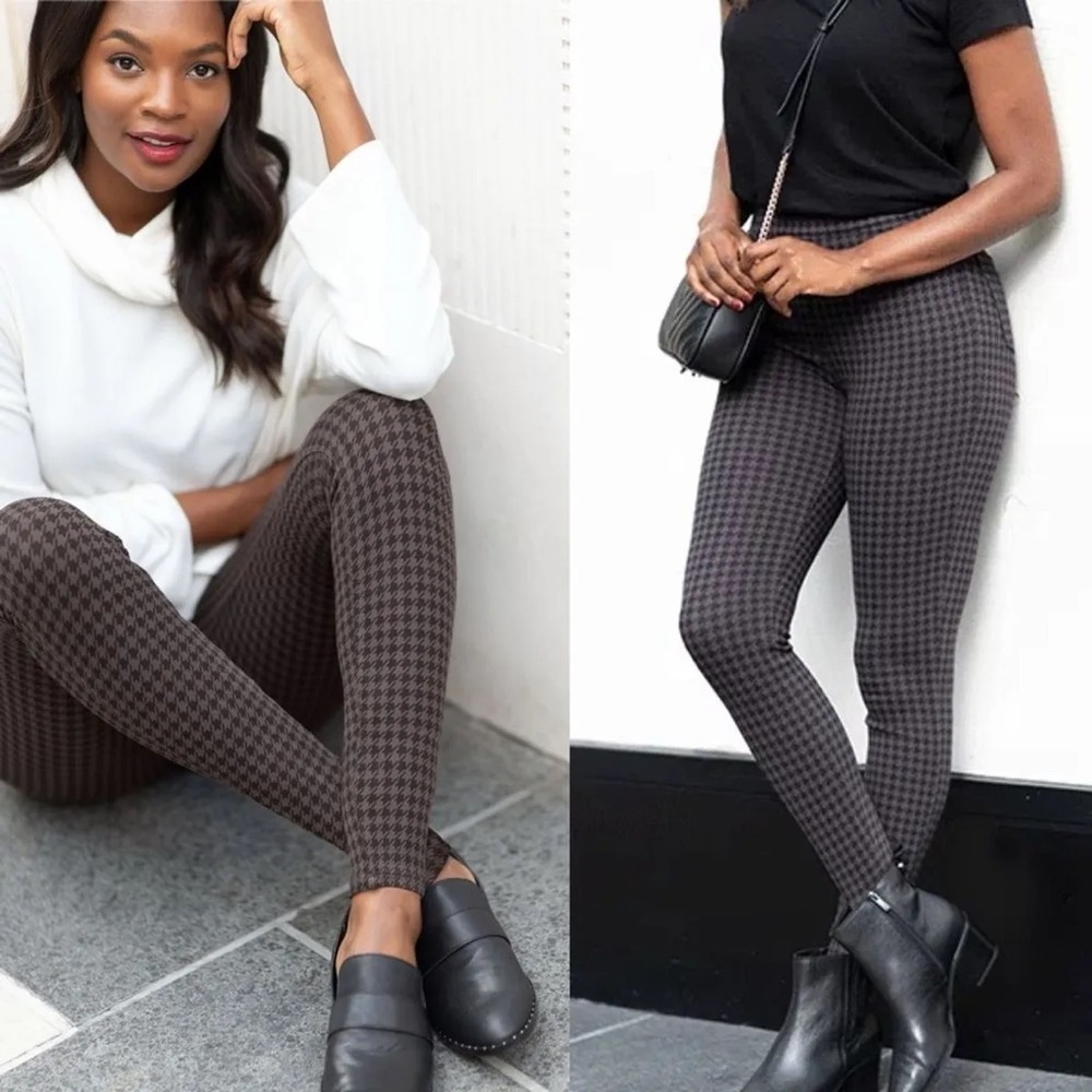 SPANX Ankle Jean-ish Houndstooth Leggings